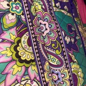 Vera Bradley Floral Paisley Bag - Purple, Green, Pink